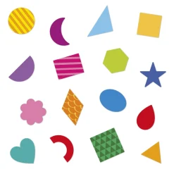 Janod 300 Gommettes Formes Géometriques Multicolore