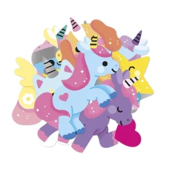 Janod 100 Gommettes Licornes Multicolore