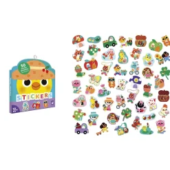 Janod                    50 Grandes Gommettes Printemps    Multicolore