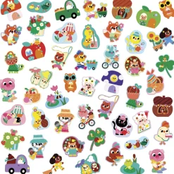 Janod                    50 Grandes Gommettes Printemps    Multicolore