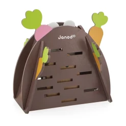 Janod                    Jeu de Stratégie - Magic Carrot - Thème du Lapin - 1 Lapin et 12 Carottes en Bois + 1 Terrier + 1 Dé    Multicolore