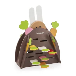 Janod                    Jeu de Stratégie - Magic Carrot - Thème du Lapin - 1 Lapin et 12 Carottes en Bois + 1 Terrier + 1 Dé    Multicolore