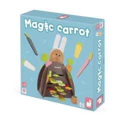 Janod                    Jeu de Stratégie - Magic Carrot - Thème du Lapin - 1 Lapin et 12 Carottes en Bois + 1 Terrier + 1 Dé    Multicolore