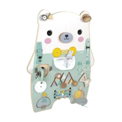 Janod Jouet Pure Busy Board Ourson Vert