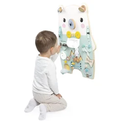 Janod Jouet Pure Busy Board Ourson Vert