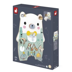Janod Jouet Pure Busy Board Ourson Vert