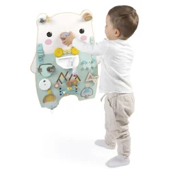 Janod Jouet Pure Busy Board Ourson Vert