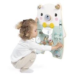 Janod Jouet Pure Busy Board Ourson Vert
