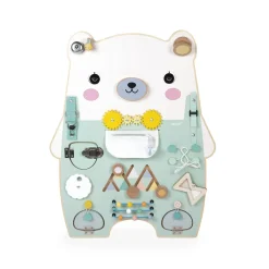 Janod Jouet Pure Busy Board Ourson Vert