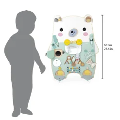 Janod Jouet Pure Busy Board Ourson Vert