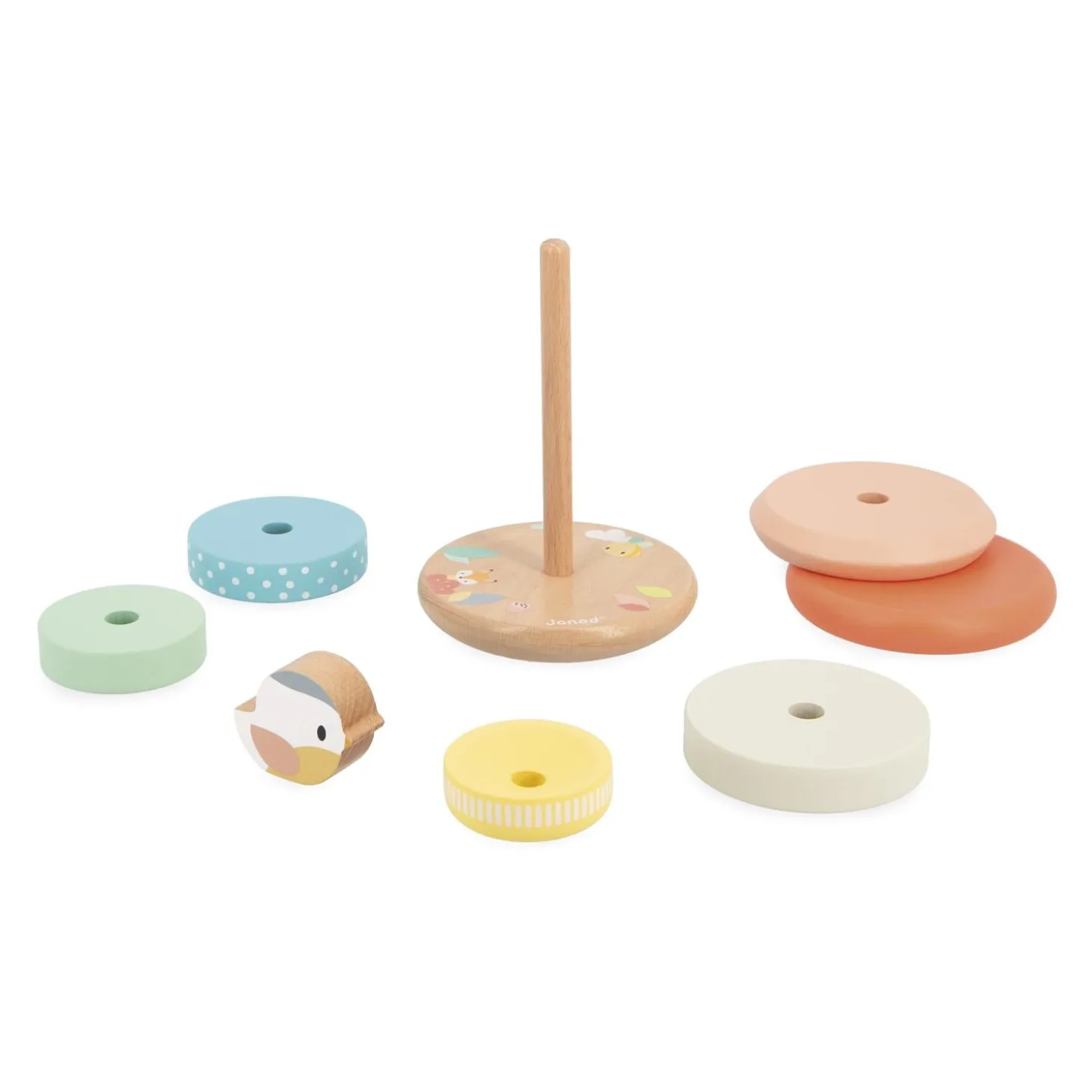 Janod Jouet Pure Empilable Nid Multicolore