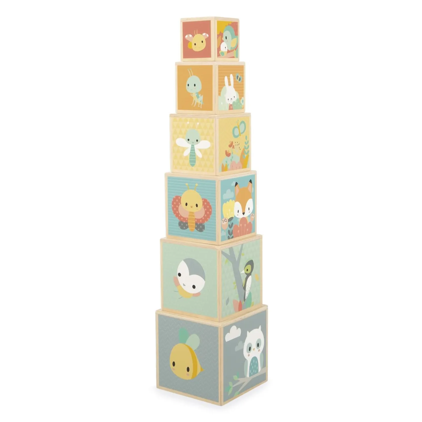 Janod Jouet Pure Pyramide Multicolore