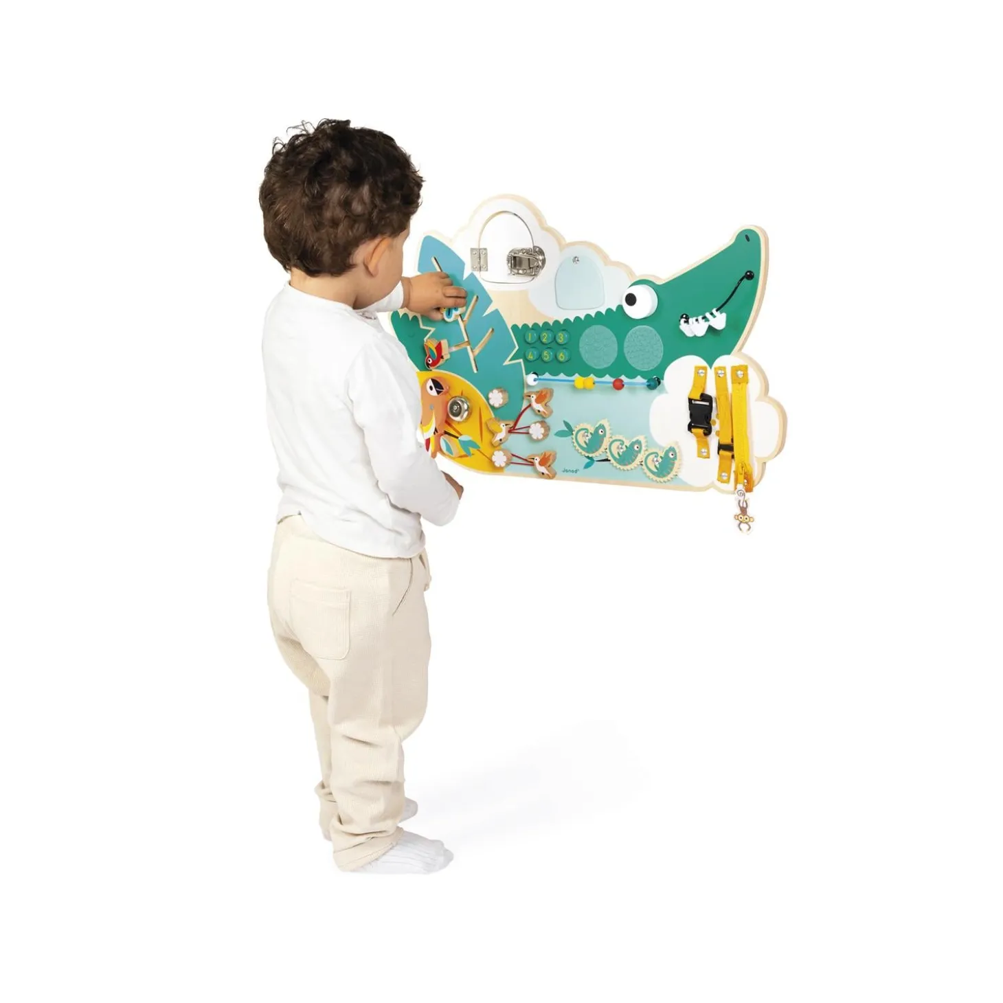 Janod Jouet Tropik Busy Board Croco Vert