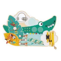 Janod Jouet Tropik Busy Board Croco Vert