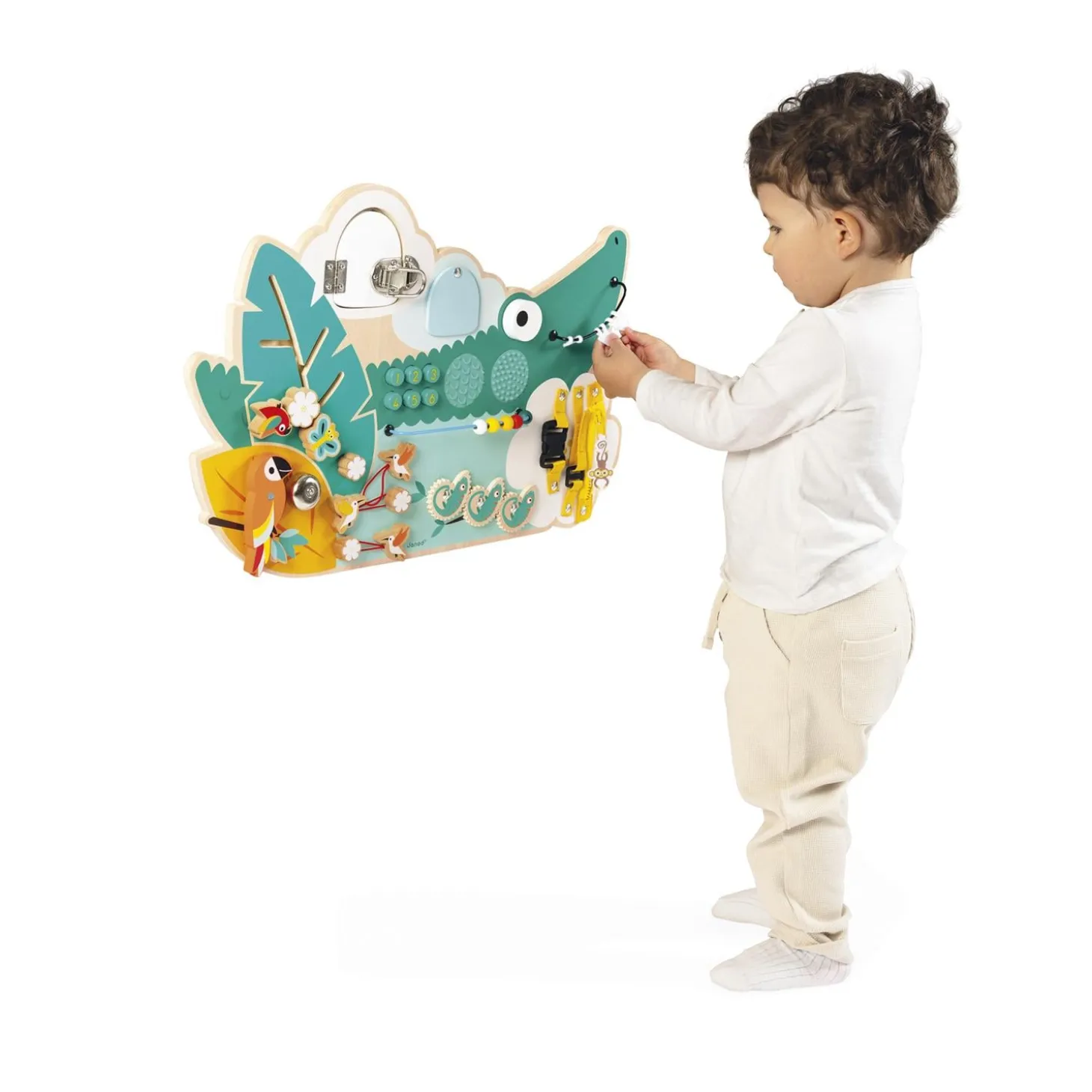 Janod Jouet Tropik Busy Board Croco Vert