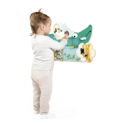 Janod Jouet Tropik Busy Board Croco Vert