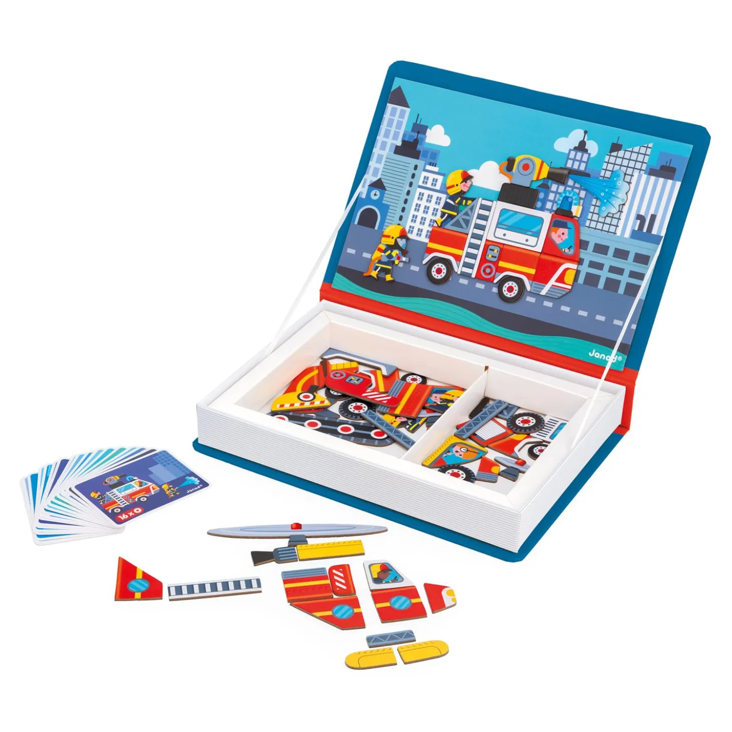 Janod Magneti'book pompiers Multicolore