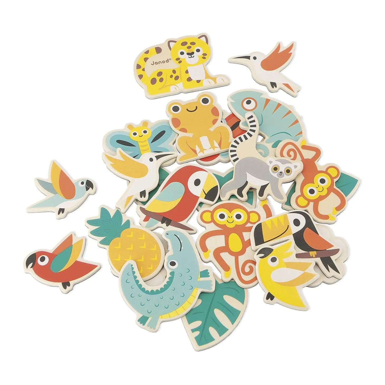 Janod 24 magnets Tropik Multicolore