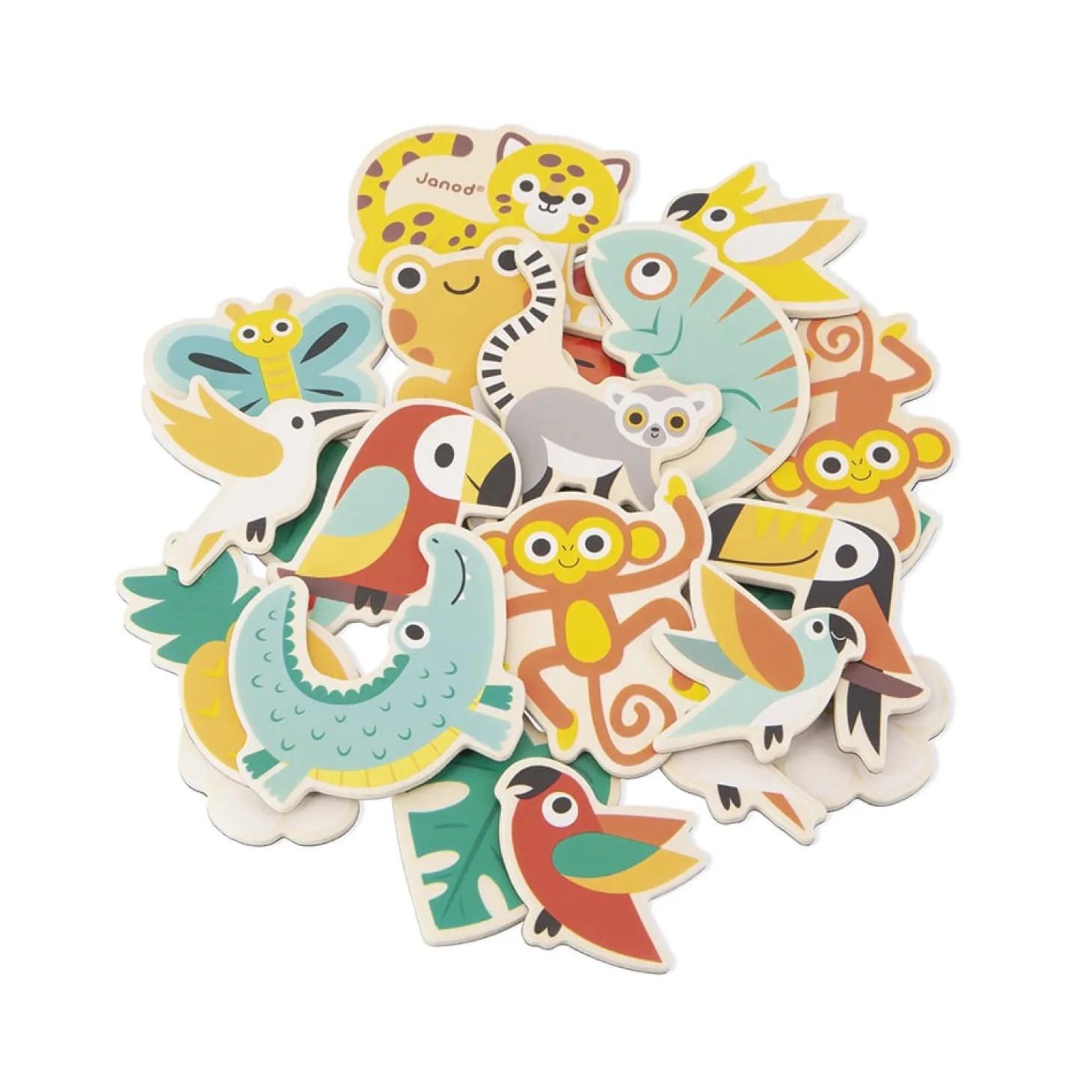 Janod 24 magnets Tropik Multicolore