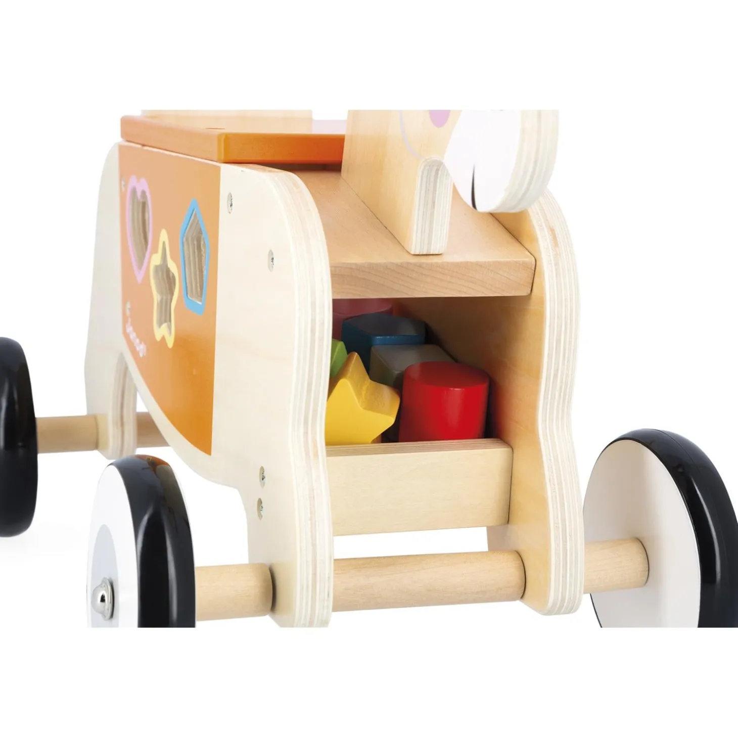 Janod Porteur Ane Ferme Orange