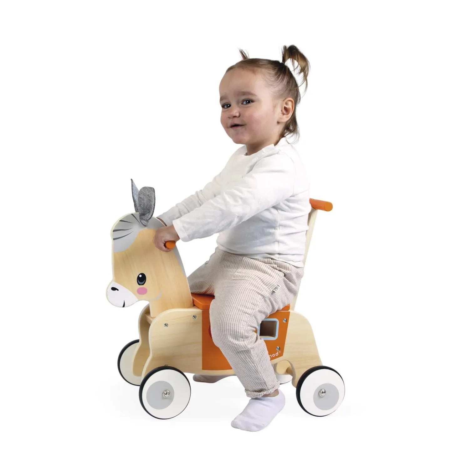 Janod Porteur Ane Ferme Orange