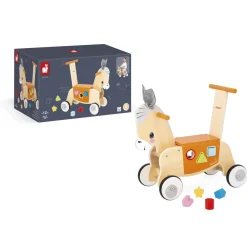 Janod Porteur Ane Ferme Orange