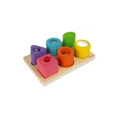 Janod Puzzle 6 cubes sensoriels Multicolore