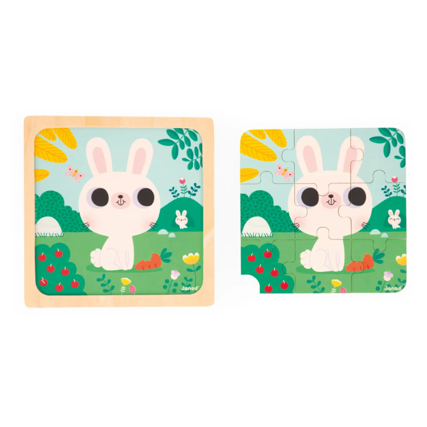 Janod Puzzle lapin blanc