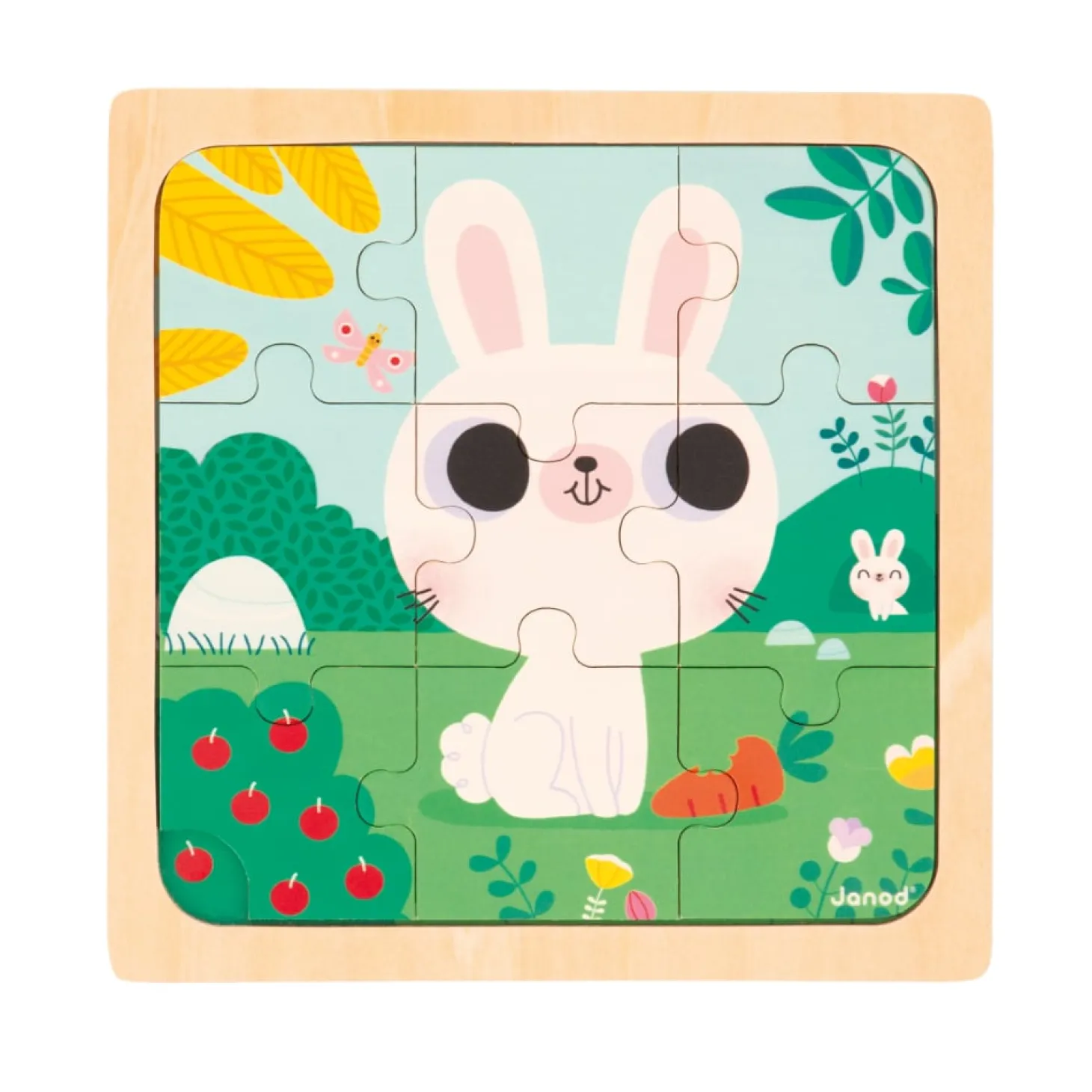 Janod Puzzle lapin blanc