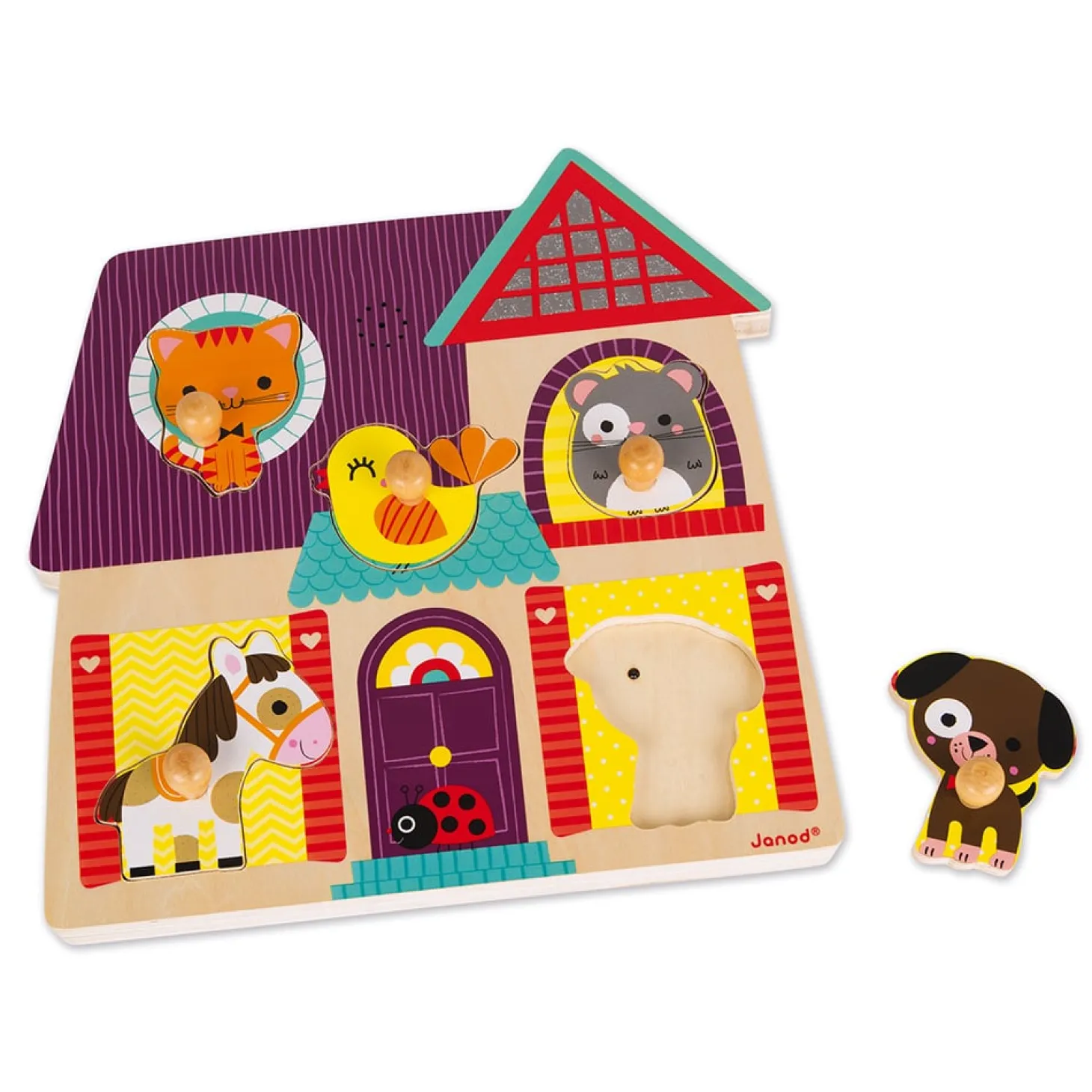 Janod Puzzle musical Mes petits compagnons