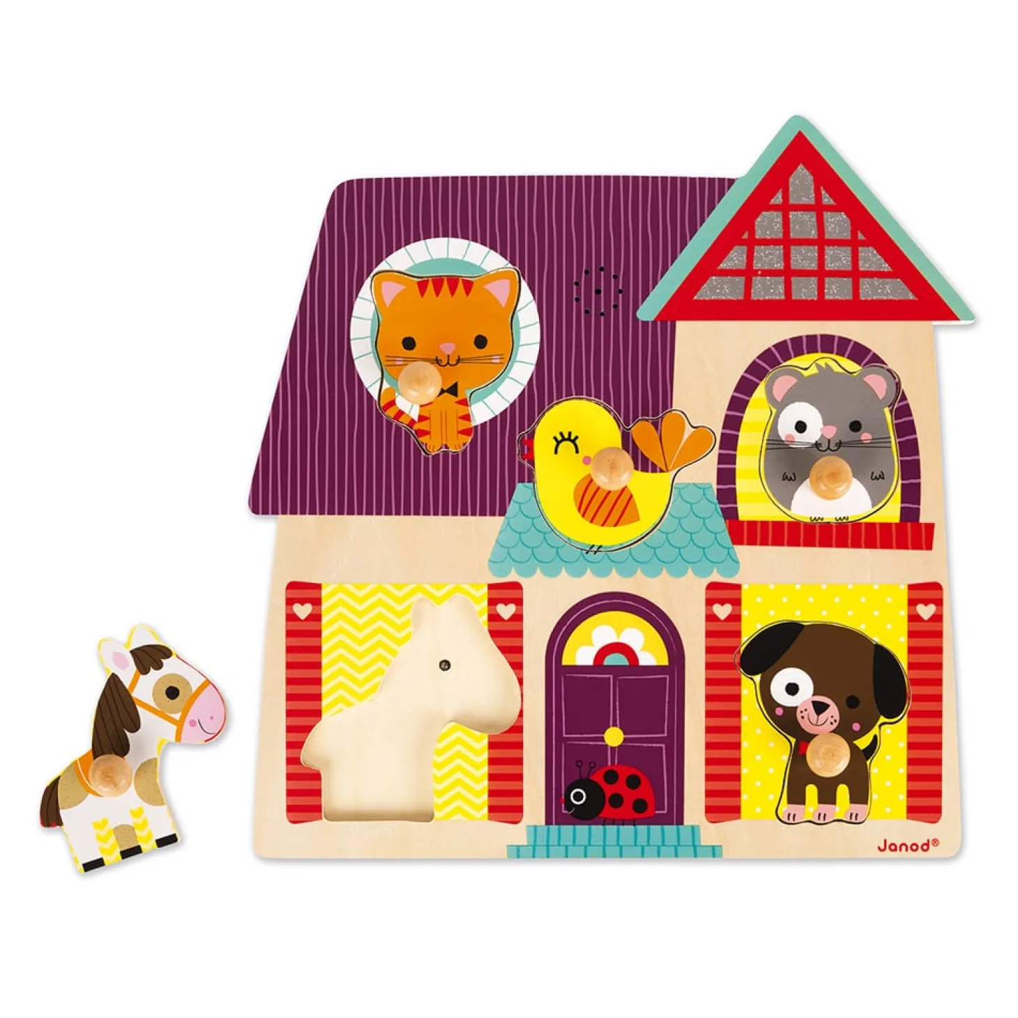 Janod Puzzle musical Mes petits compagnons