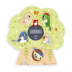 Janod Puzzle Sonore Oiseau Multicolore