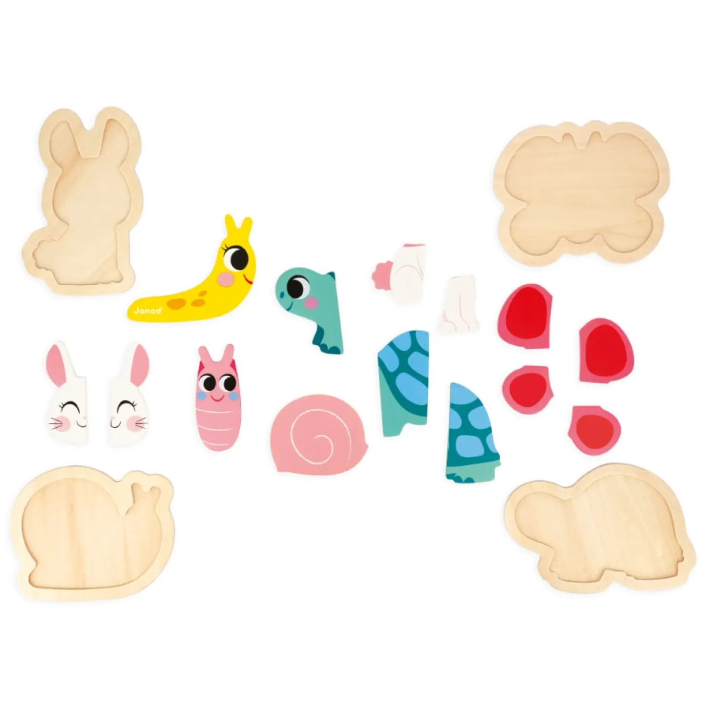 Janod 4 puzzles évolutifs Jardin