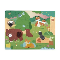 Janod                    Puzzle Tactile Foret    Multicolore