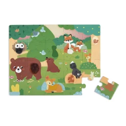 Janod                    Puzzle Tactile Foret    Multicolore