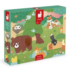 Janod                    Puzzle Tactile Foret    Multicolore