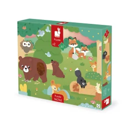 Janod                    Puzzle Tactile Foret    Multicolore