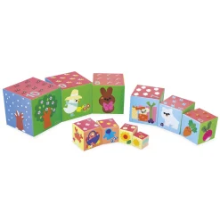 Janod Pyramide Carree Les 4 Saisons Multicolore