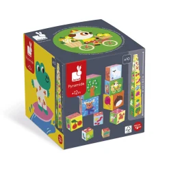 Janod                    Pyramide Carree Les 4 Saisons    Multicolore