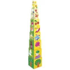 Janod                    Pyramide Carree Les 4 Saisons    Multicolore