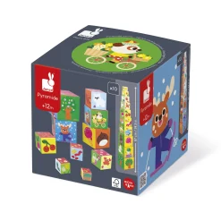 Janod                    Pyramide Carree Les 4 Saisons    Multicolore