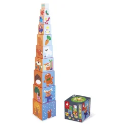 Janod                    Pyramide Carree Les 4 Saisons    Multicolore