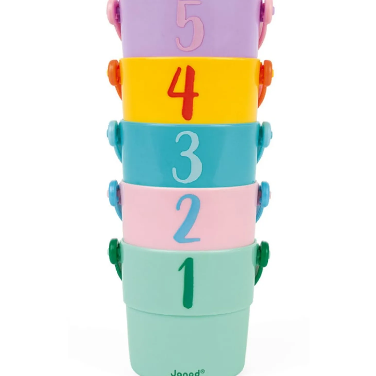 Janod 5 seaux d'activités Multicolore
