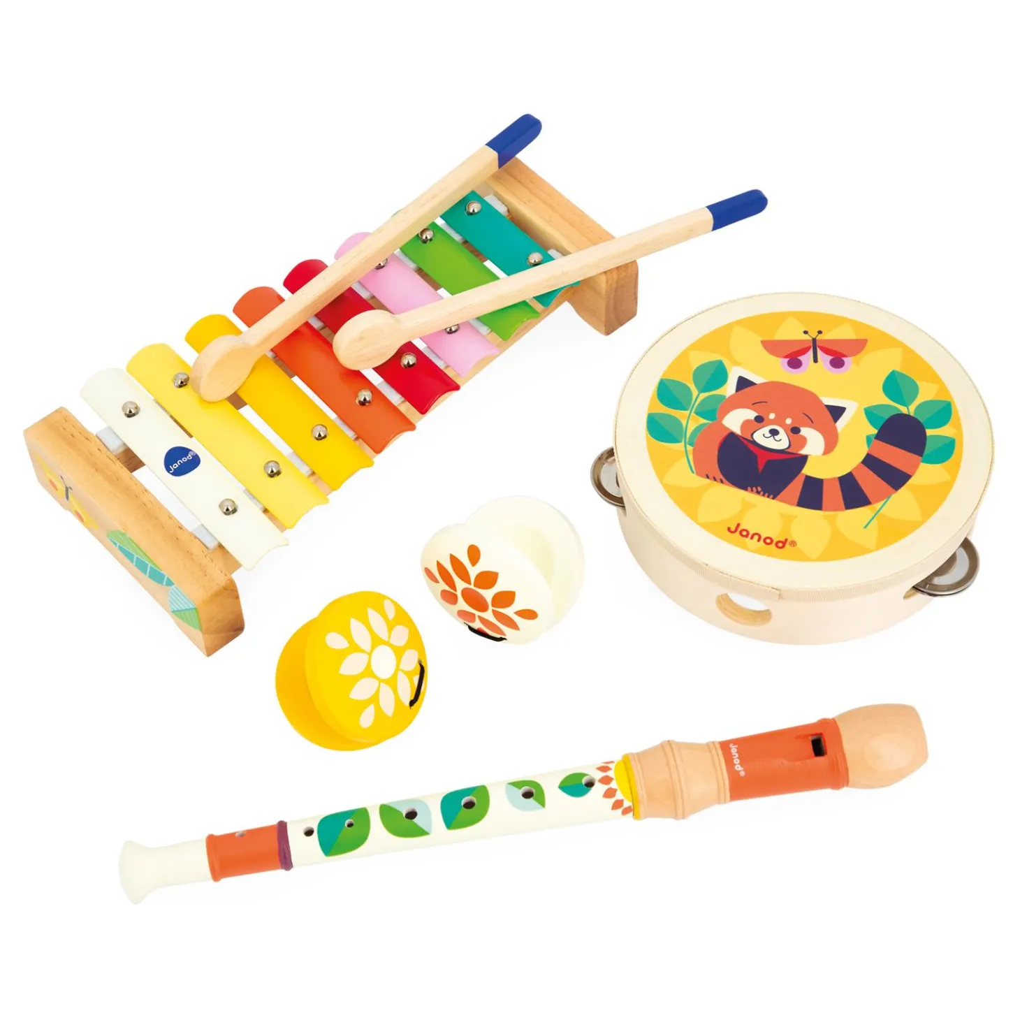 Janod Set 4 instruments Gioia Multicolore