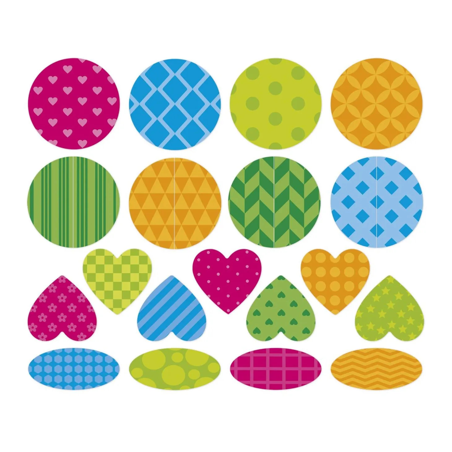 Janod 150 Stickers en Planches Formes Geo Multicolore