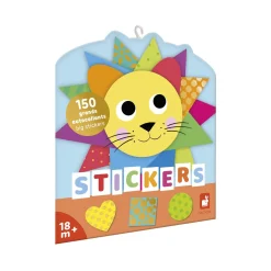 Janod 150 Stickers en Planches Formes Geo Multicolore