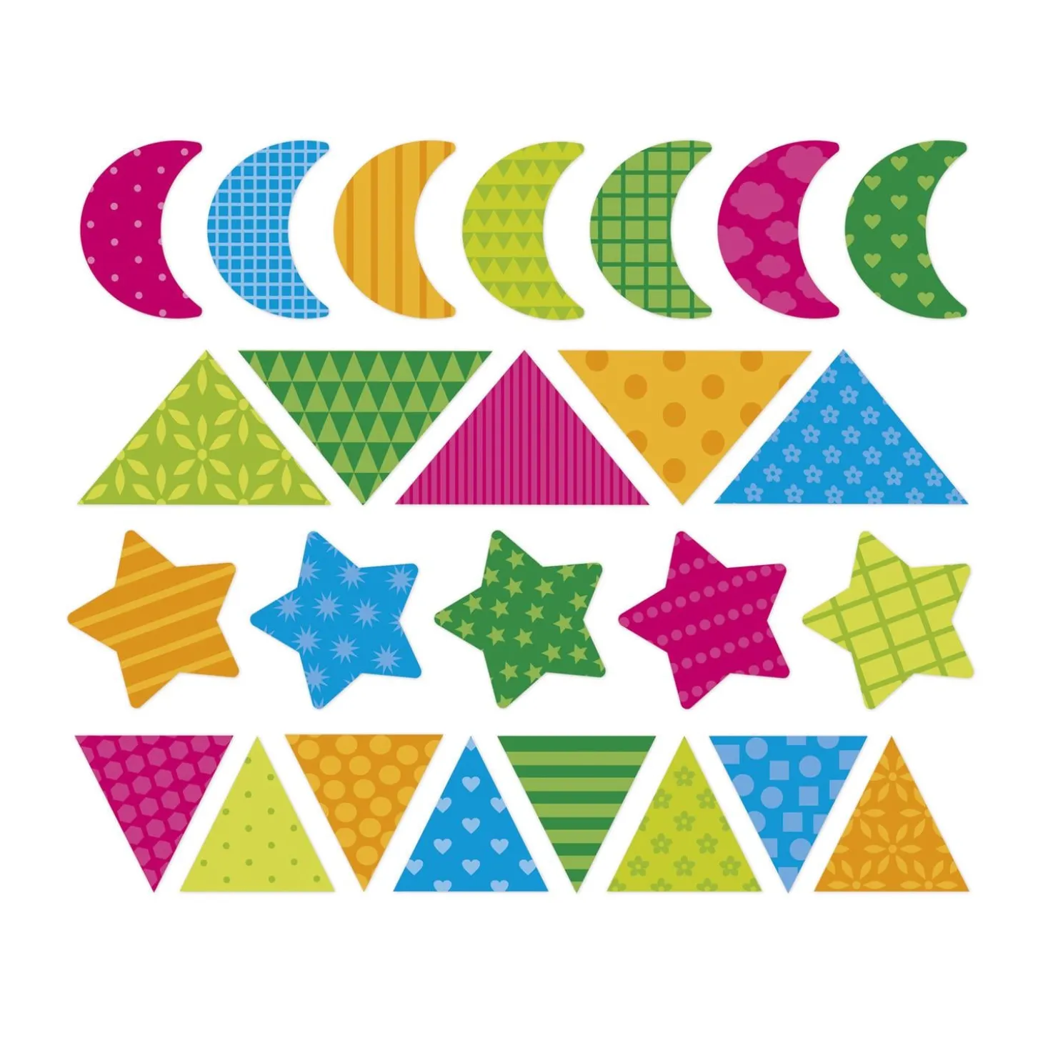 Janod 150 Stickers en Planches Formes Geo Multicolore