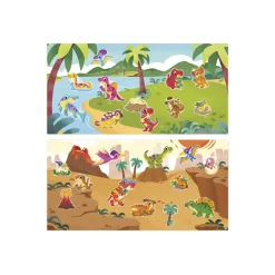 Janod Stickers Repositionnables Dinos Multicolore