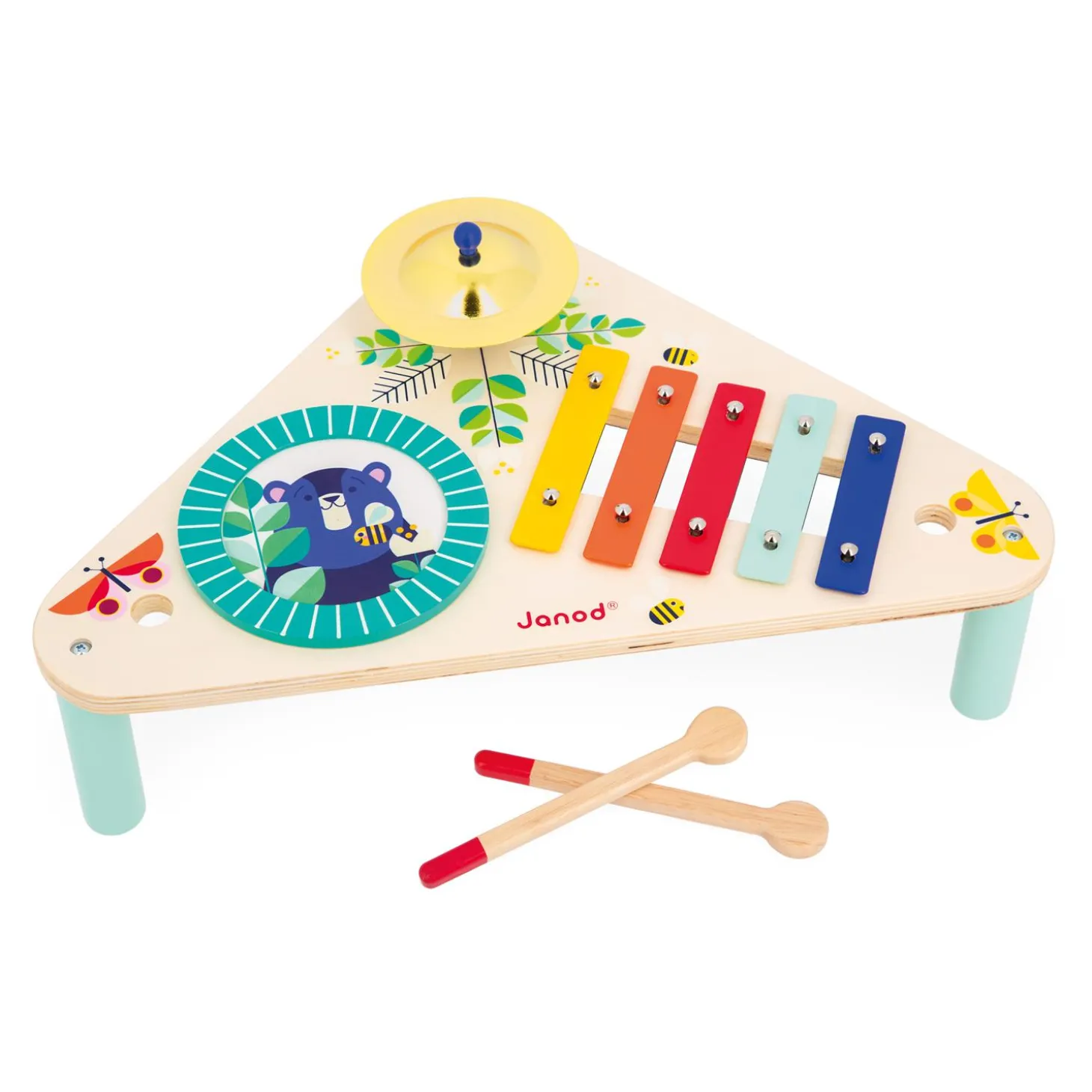 Janod Table musicale Gioia Multicolore