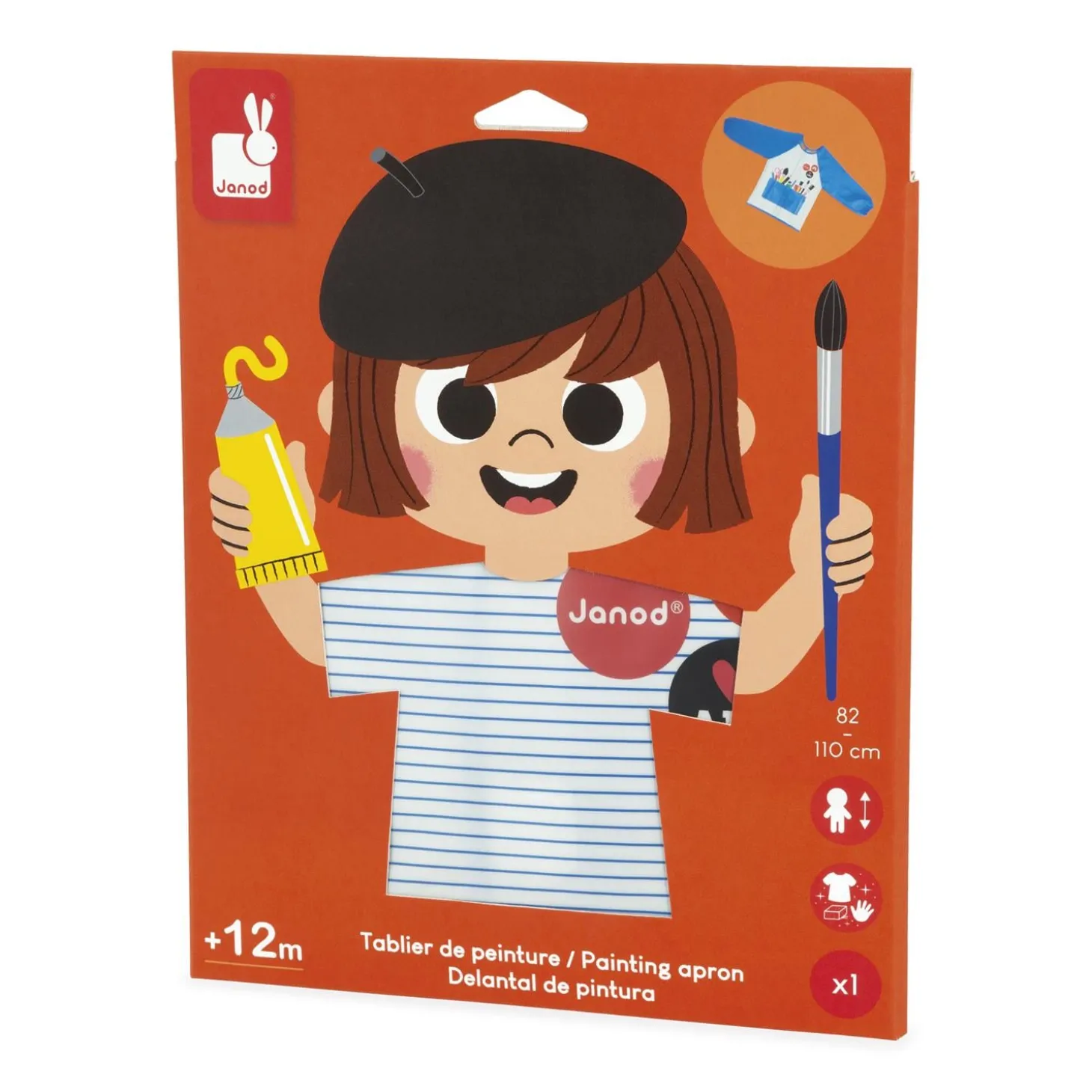 Janod Tablier de peinture Multicolore